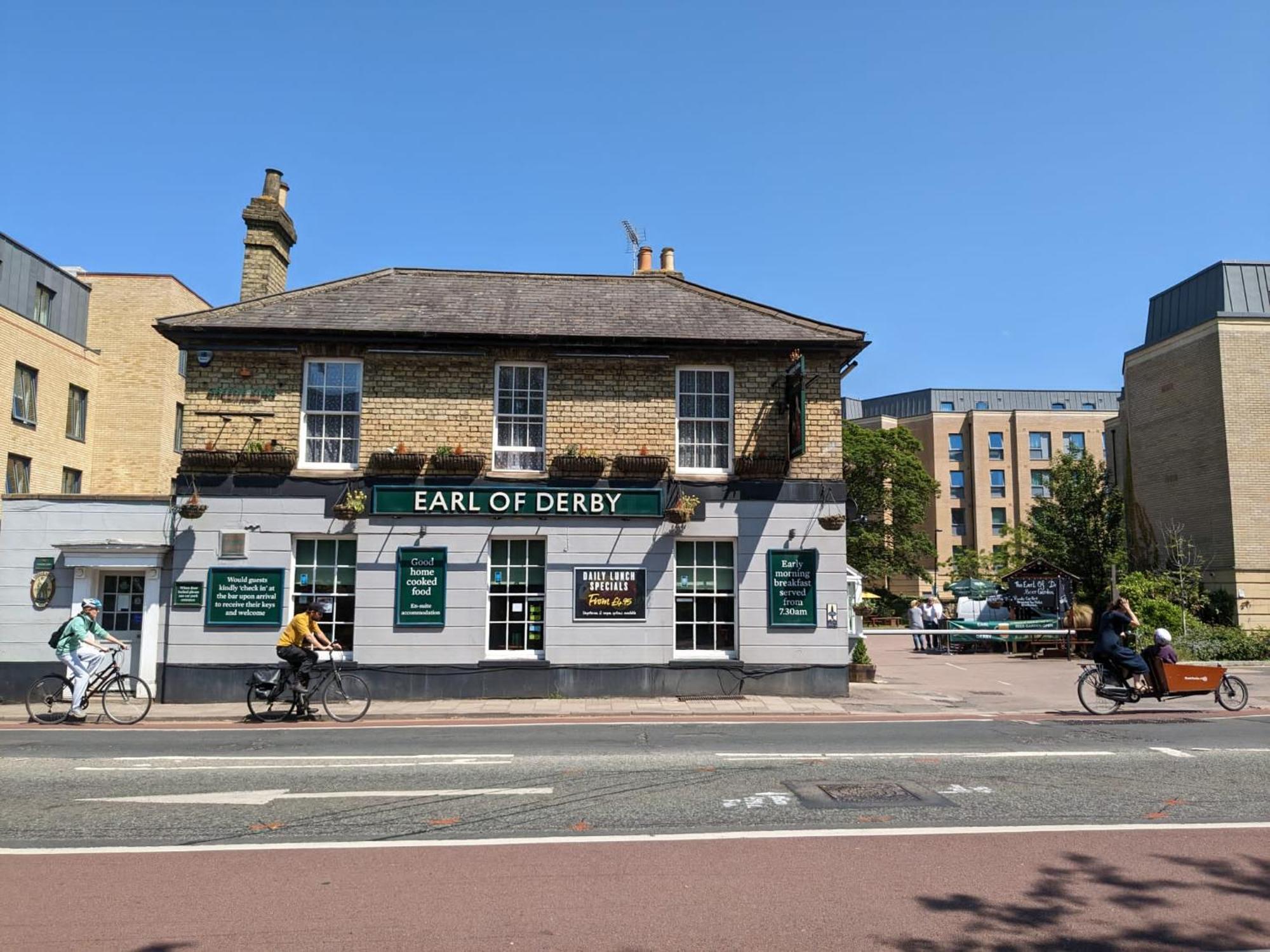 The Earl Of Derby Hotel เคมบริดจ์ ภายนอก รูปภาพ